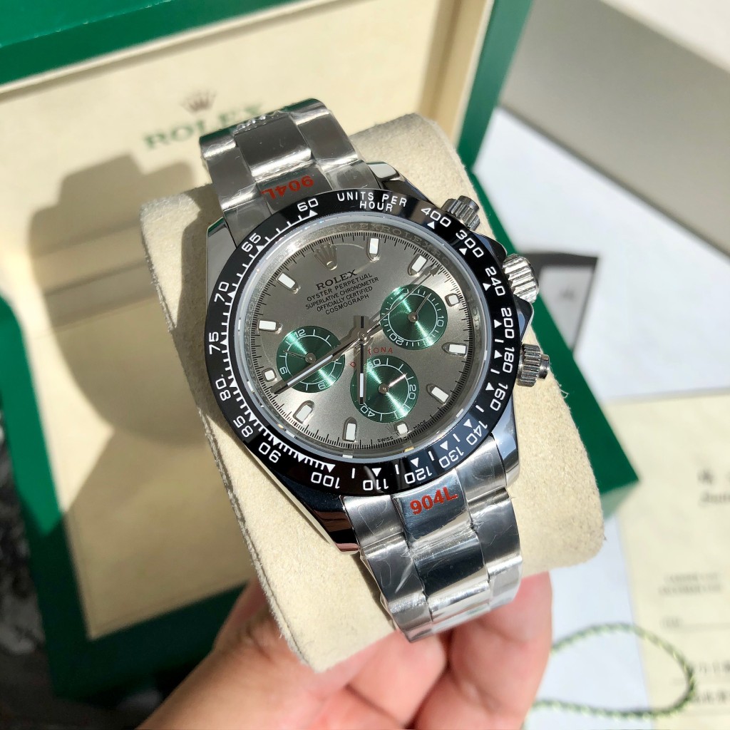Rolex Daytona Chronograph Luxury Watch, 40mm Stainless Steel Case, Caliber 4130 Movement, Stainless Steel Oyster Bracelet