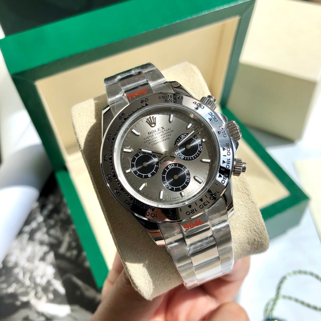 Rolex Daytona Chronograph Luxury Watch, 40mm Stainless Steel Case, Caliber 4130 Movement, Stainless Steel Oyster Bracelet