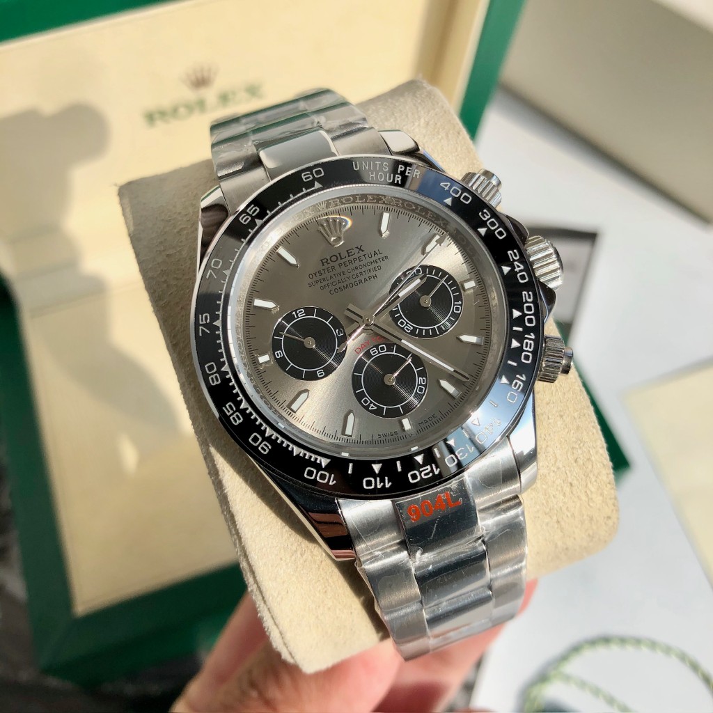 Rolex Daytona Chronograph Luxury Watch, 40mm Stainless Steel Case, Caliber 4130 Movement, Stainless Steel Oyster Bracelet