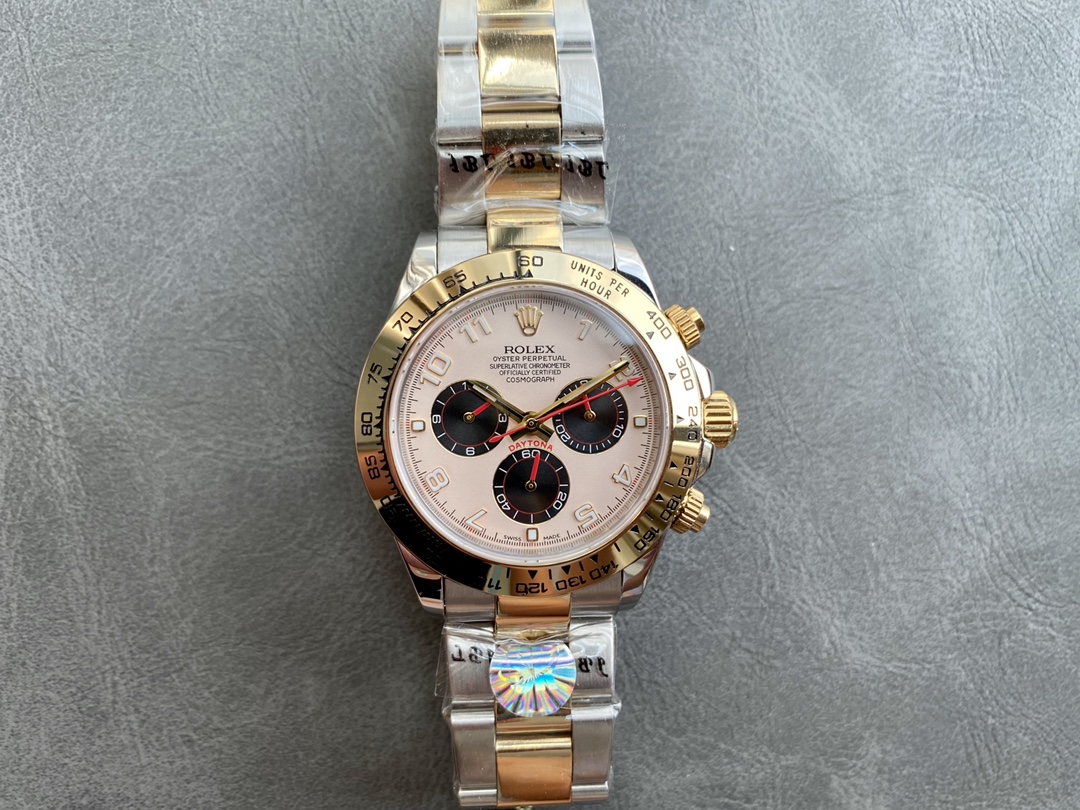 Rolex Cosmograph Daytona Luxury Watch, 40mm Stainless Steel & 18K Gold Case, Calibre 4130 Movement, Two - Tone Oyster Bracelet