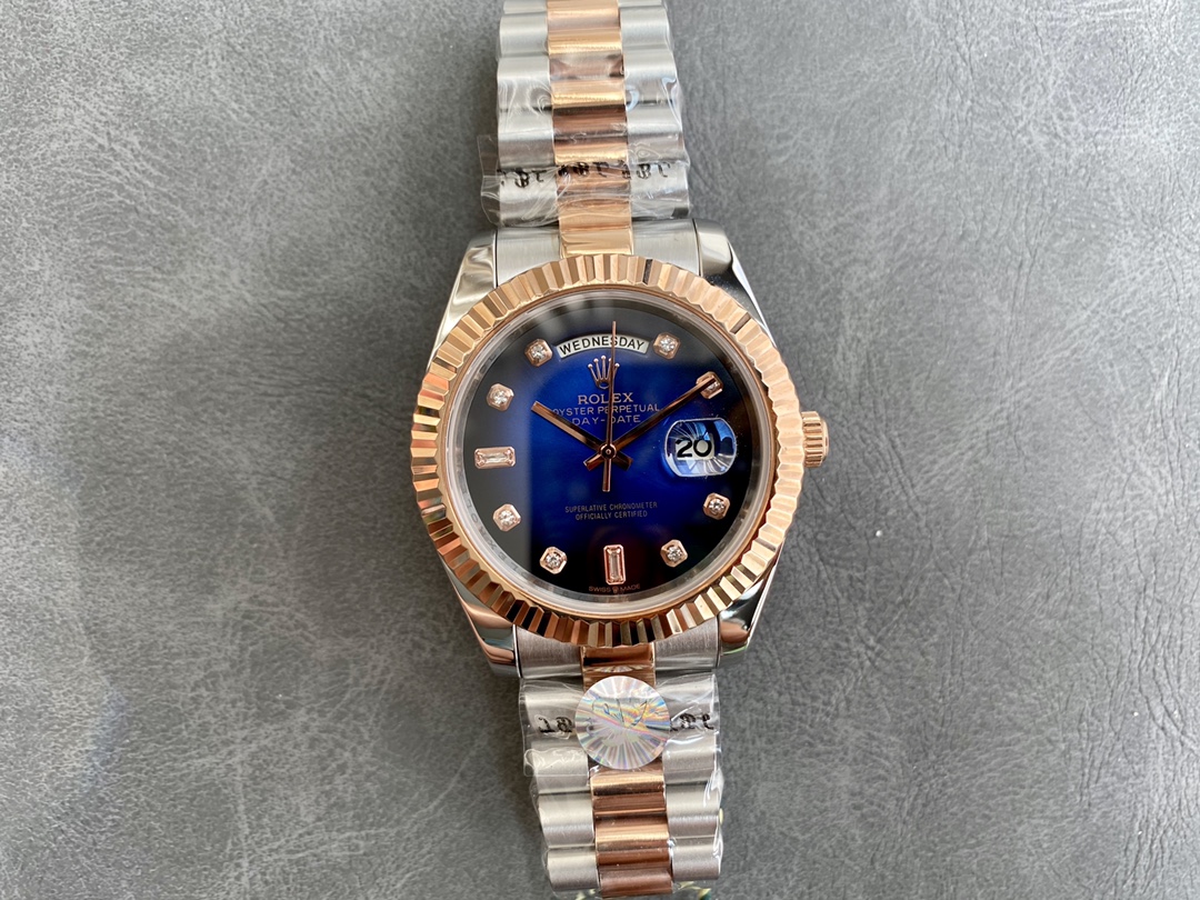 Rolex Day - Date Luxury Watch, 40mm Stainless Steel & 18K Rose Gold Case, Calibre 3255 Movement, Two - Tone (Stainless Steel & 18K Rose Gold) President Bracelet