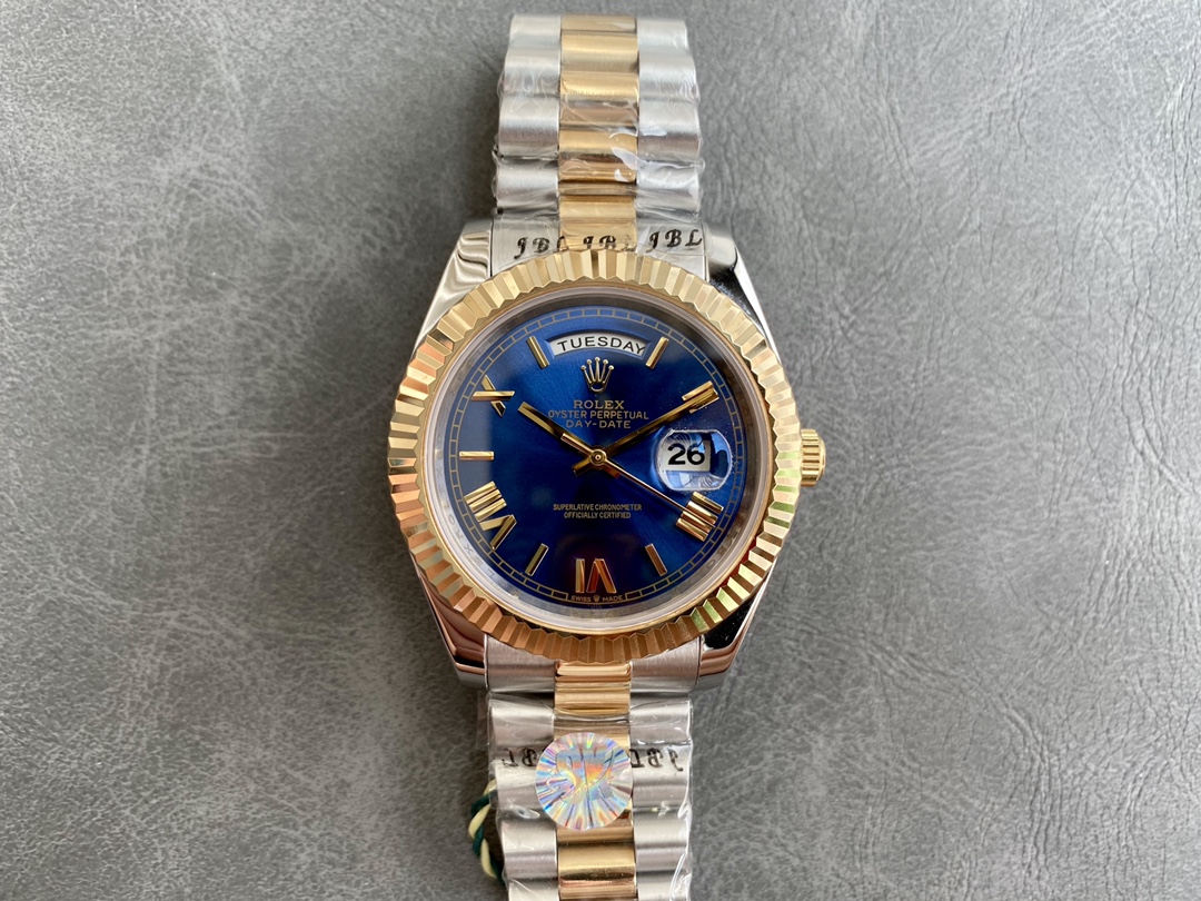 Rolex Day - Date Luxury Watch, 40mm Stainless Steel & 18K Gold Case, Calibre 3255 Movement, Two - Tone President Bracelet