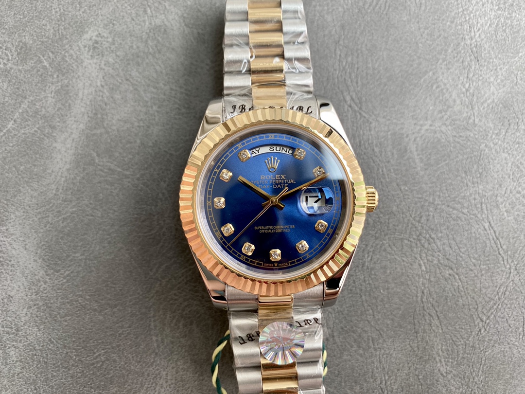 Rolex Day - Date Luxury Watch, 40mm Stainless Steel & 18K Gold Case, Calibre 3255 Movement, Two - Tone President Bracelet