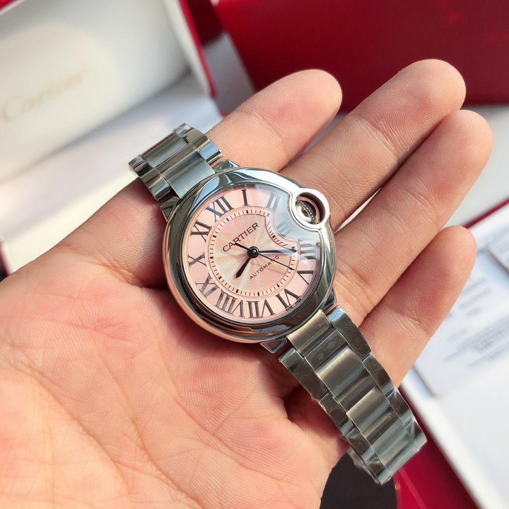 Cartier Ballon Bleu de Cartier Luxury Watch, 33mm Case (Steel / 18K Rose Gold Optional), Automatic Movement (Caliber 1853 MC / ETA - Derived Calibers Optional), Bracelet/Strap