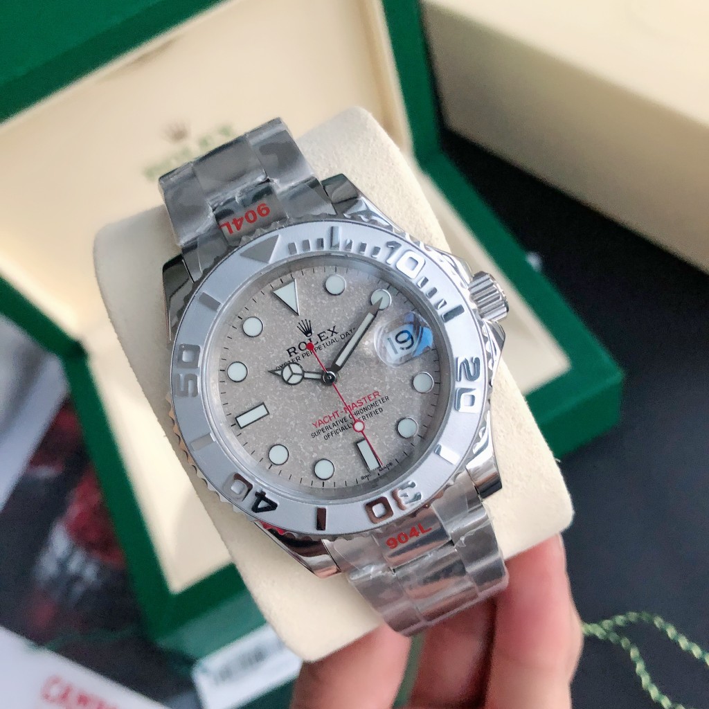 Rolex Yacht-Master Luxury Watch, 40mm Stainless Steel Case, Caliber 3235 Movement, Stainless Steel Bracelet