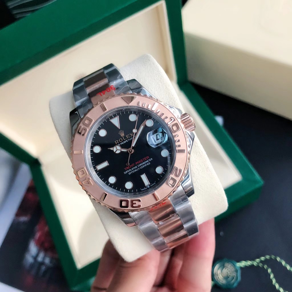 Rolex Yacht-Master Luxury Watch, 40mm Stainless Steel & 18K Rose Gold Case, Caliber 3235 Movement, Two-Tone Bracelet