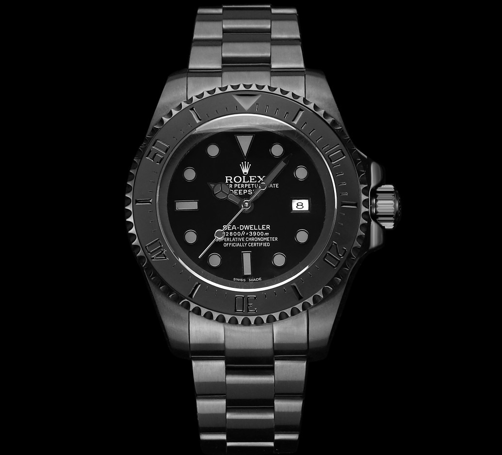 Rolex Blaken Sea - Dweller Luxury Dive Watch, 43mm Black - Coated Stainless Steel Case, Calibre 3235 Automatic Movement, Black - Coated Stainless Steel Strap