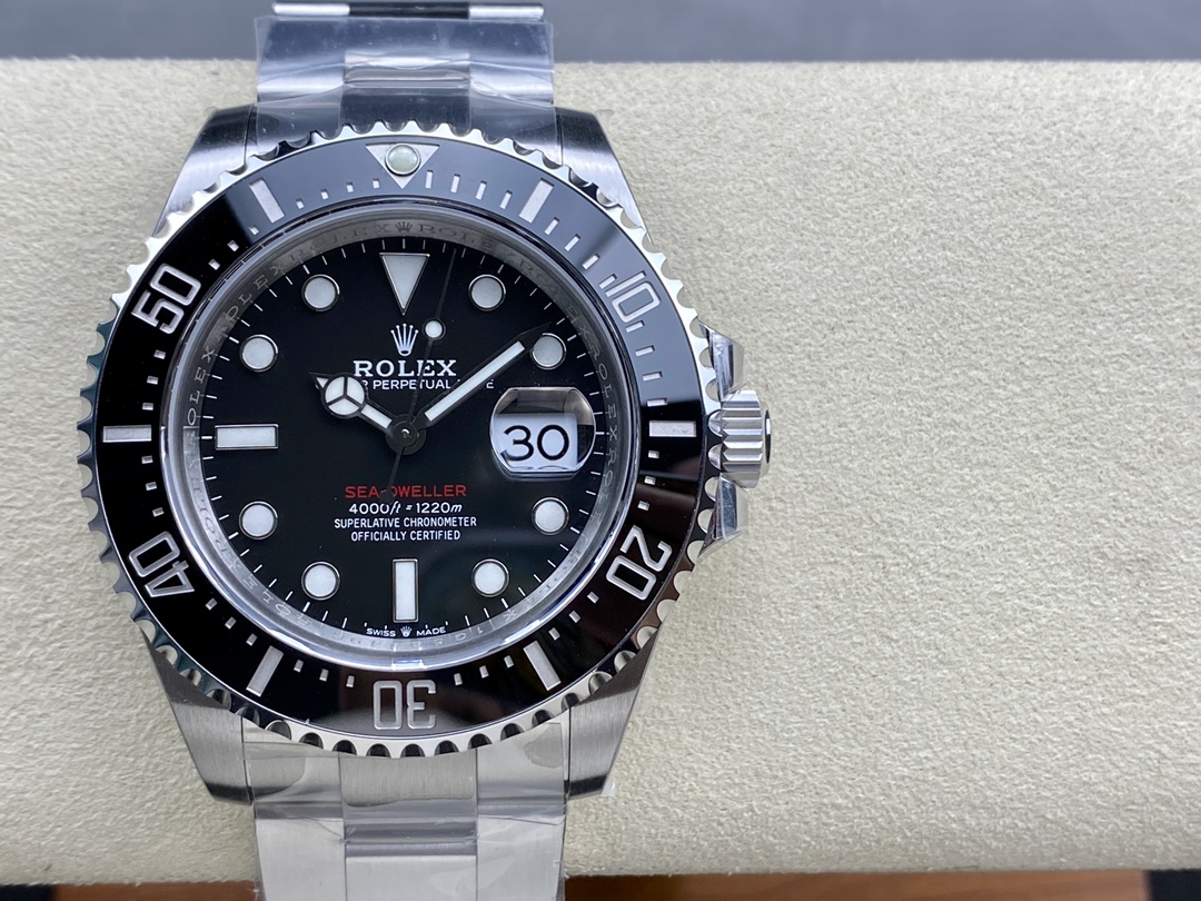 Rolex Sea - Dweller Luxury Dive Watch, 43mm Stainless Steel Case, Calibre 3235 Automatic Movement, Stainless Steel Strap