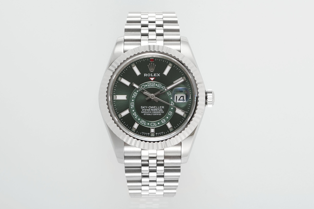 Rolex Sky - Dweller Luxury Watch, 42mm Oystersteel Case, Caliber 9001 Automatic Movement, Jubilee Oystersteel Strap