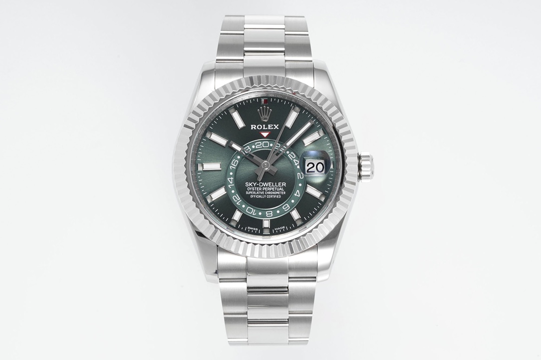 Rolex Sky - Dweller Luxury Watch, 42mm Oystersteel Case, Caliber 9001 Automatic Movement, Oystersteel Strap
