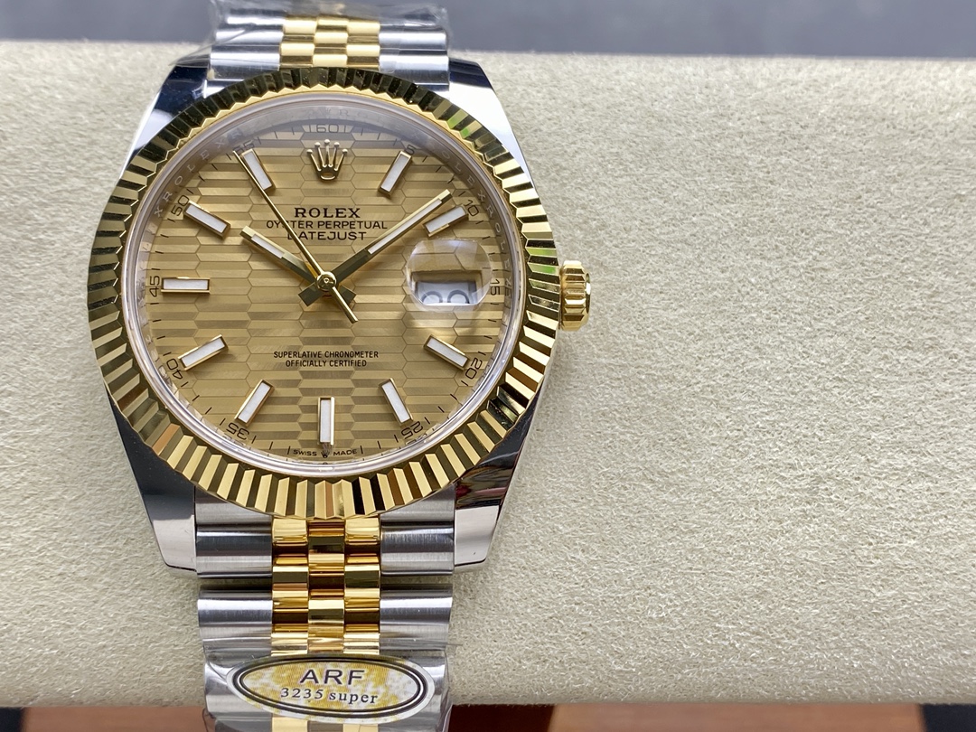 Rolex Oyster Perpetual Datejust 41mm Stainless Steel & 18K Yellow Gold Automatic Watch (Caliber 3235)