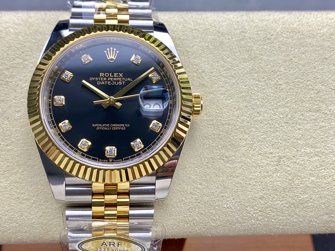 Rolex Oyster Perpetual Datejust 41mm Stainless Steel & 18K Yellow Gold Automatic Watch (Caliber 3235)
