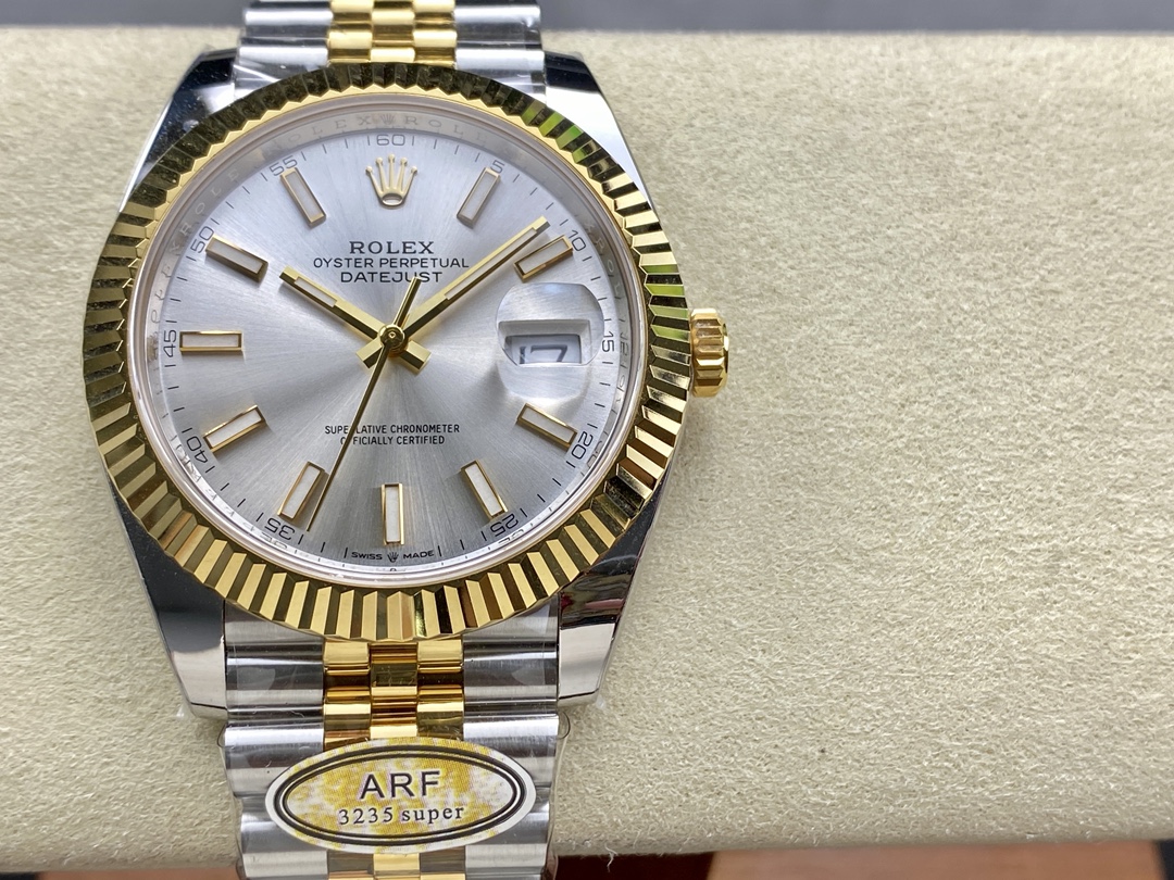 Rolex Oyster Perpetual Datejust 41mm Stainless Steel & 18K Yellow Gold Automatic Watch (Caliber 3235)