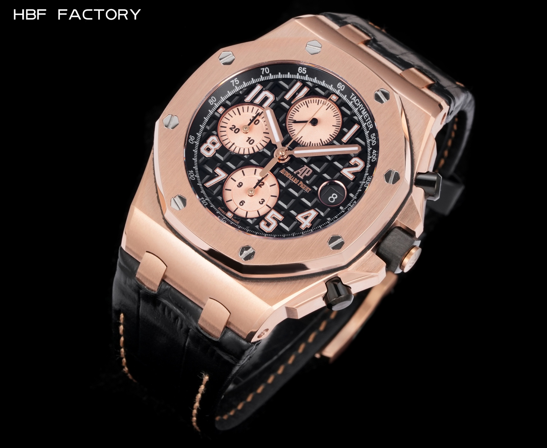 Audemars Piguet Royal Oak Offshore ~42mm 18K Rose Gold Automatic Chronograph Watch (Caliber 3126/3840)