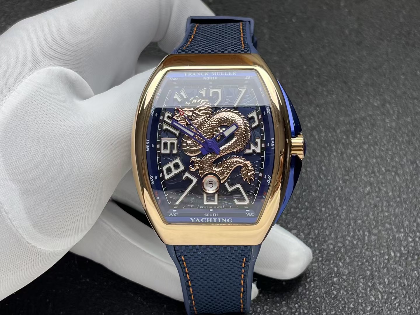 Franck Muller Vanguard Yachting ~45mm 18K Rose Gold Automatic Watch (Caliber FM Automatic)