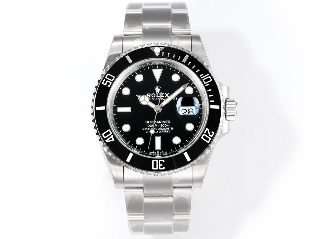 Rolex Submariner Date ~40mm 904L Stainless Steel Automatic Watch (Caliber 3235)