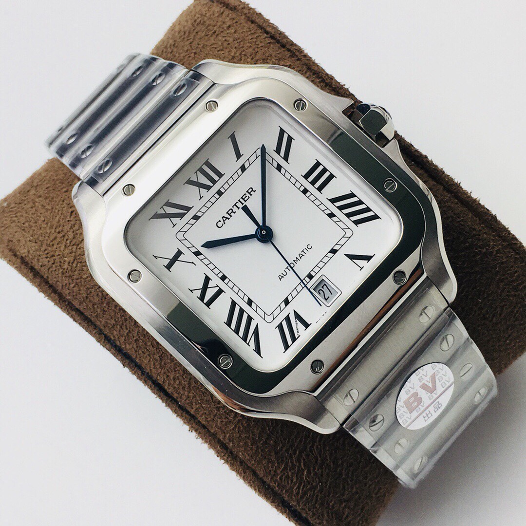 Cartier Santos ~39.8mm Stainless Steel Automatic Watch (Caliber 1847 MC)