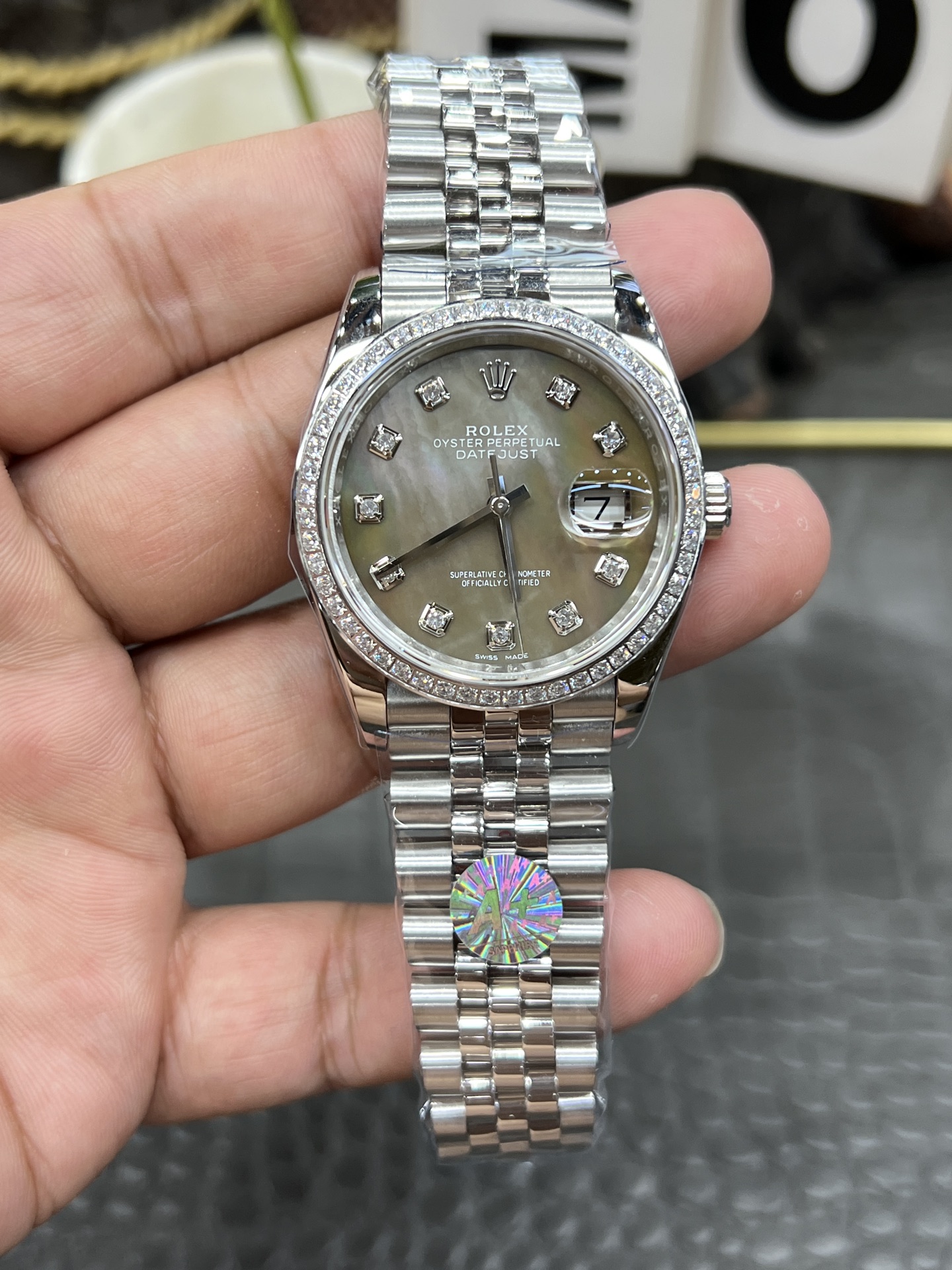 Rolex Datejust ~31mm Stainless Steel Diamond-Set Automatic Watch (Caliber 3235)