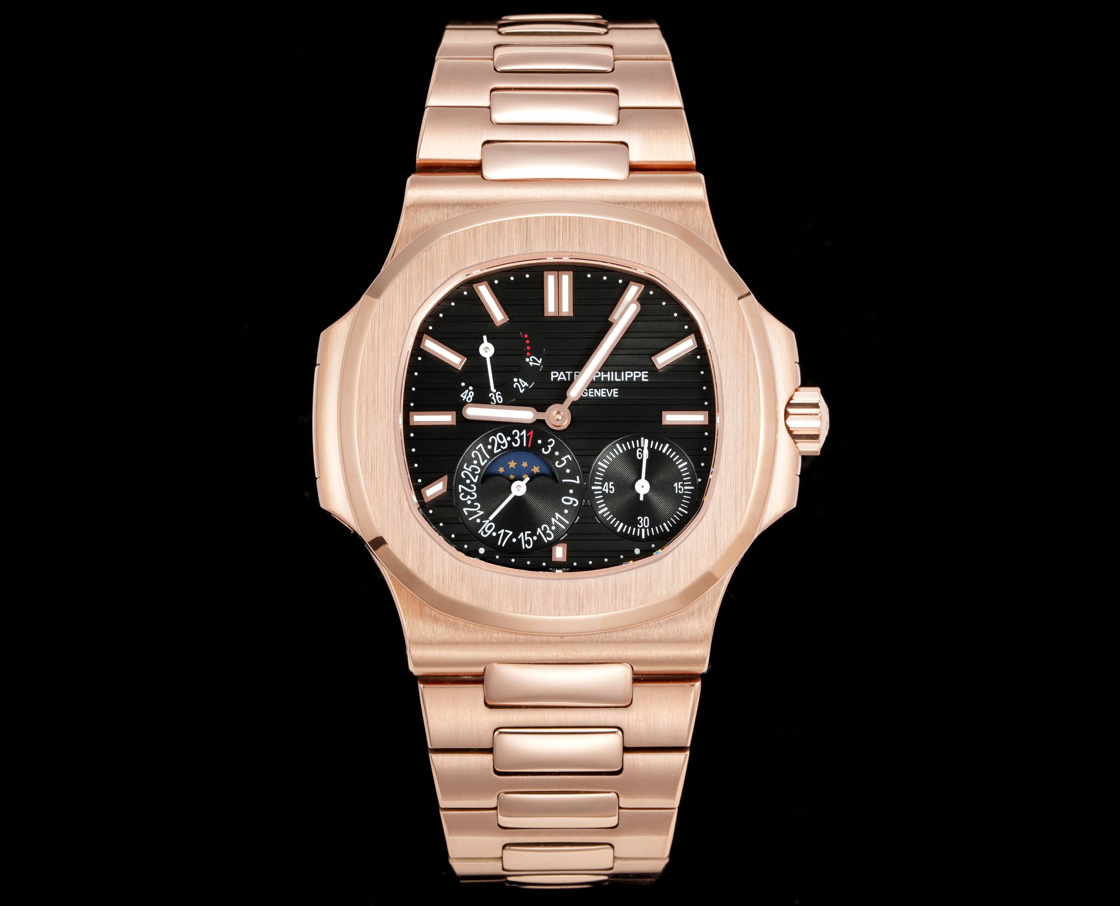 Patek Philippe Nautilus ~40mm 18K Rose Gold Automatic Perpetual Calendar Watch (Caliber 240)