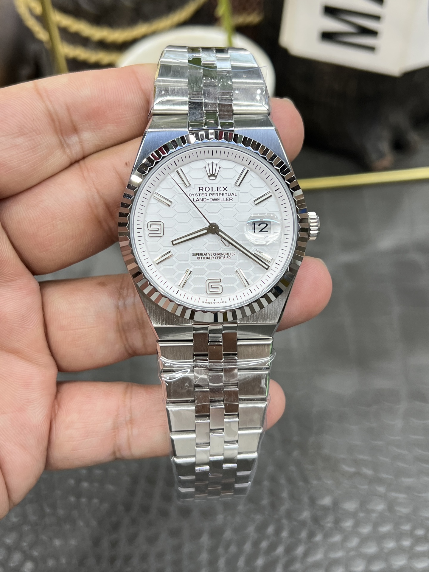 Rolex Day-Date ~40mm Stainless Steel Automatic Watch (Caliber 3255)