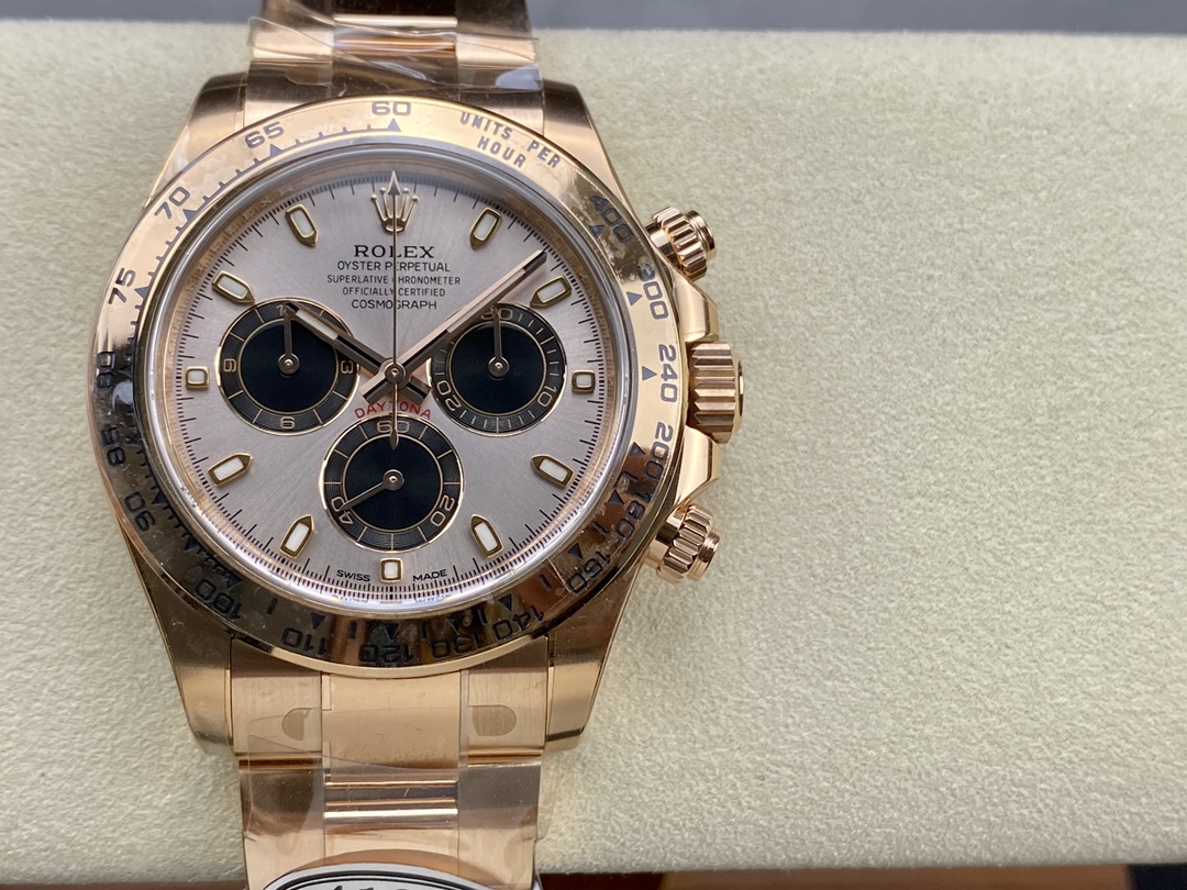 Rolex Daytona ~40mm 18K Rose Gold Automatic Chronograph Watch (Caliber 4130)