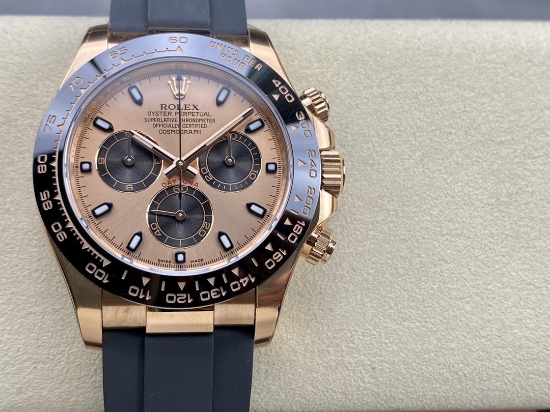 Rolex Daytona ~40mm 18K Rose Gold Automatic Chronograph Watch (Caliber 4130)