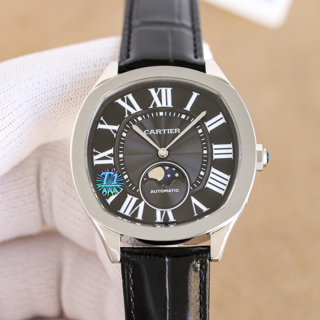 Cartier Drive de Cartier Moon Phase ~40mm 18K Rose Gold Automatic Watch (Caliber 1904-PS MC)