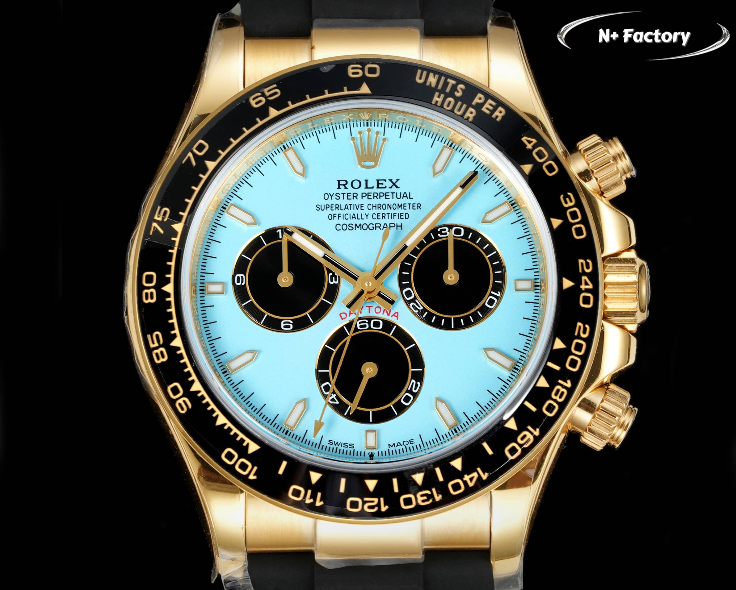Rolex Cosmograph Daytona ~40mm 18K Yellow Gold Automatic Chronograph Watch (Caliber 4130)