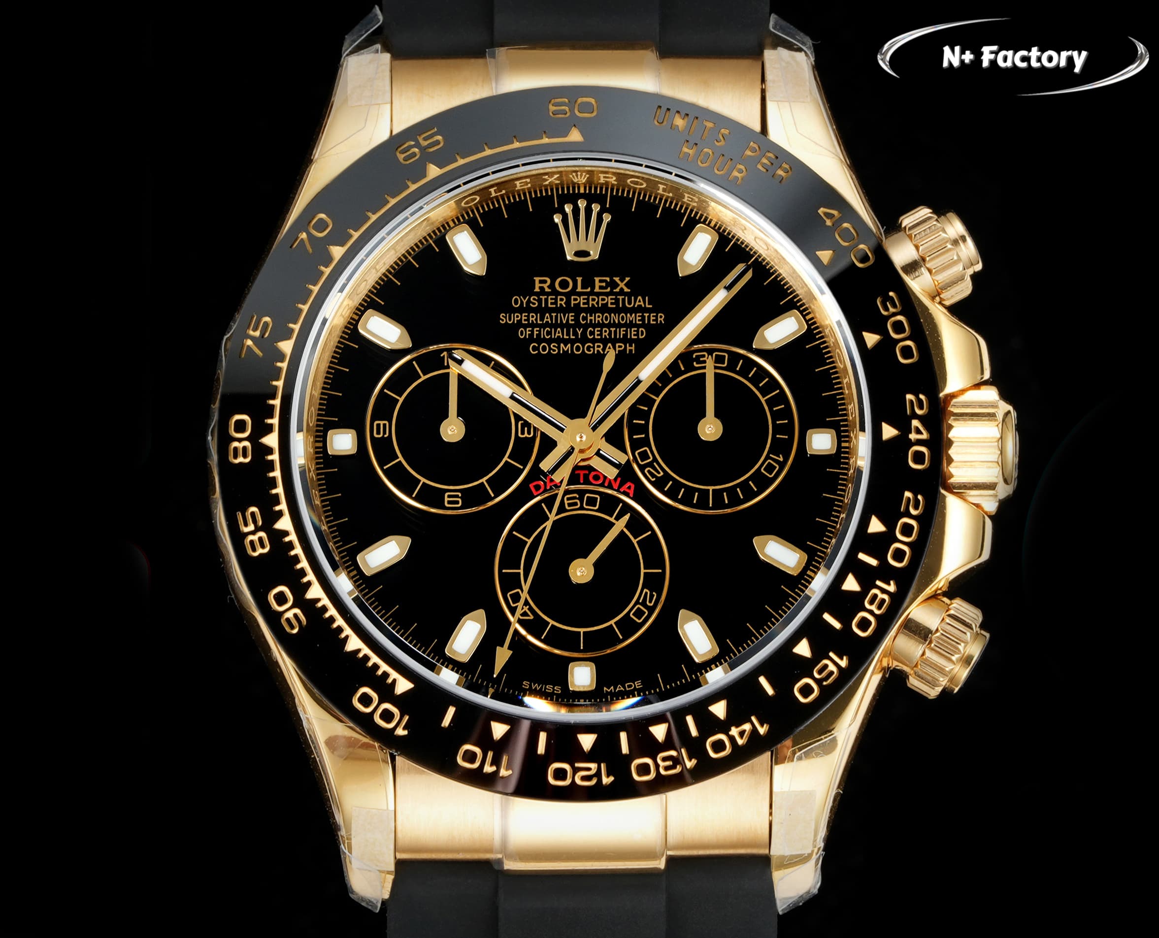 Rolex Cosmograph Daytona ~40mm 18K Yellow Gold Automatic Chronograph Watch (Caliber 4130)