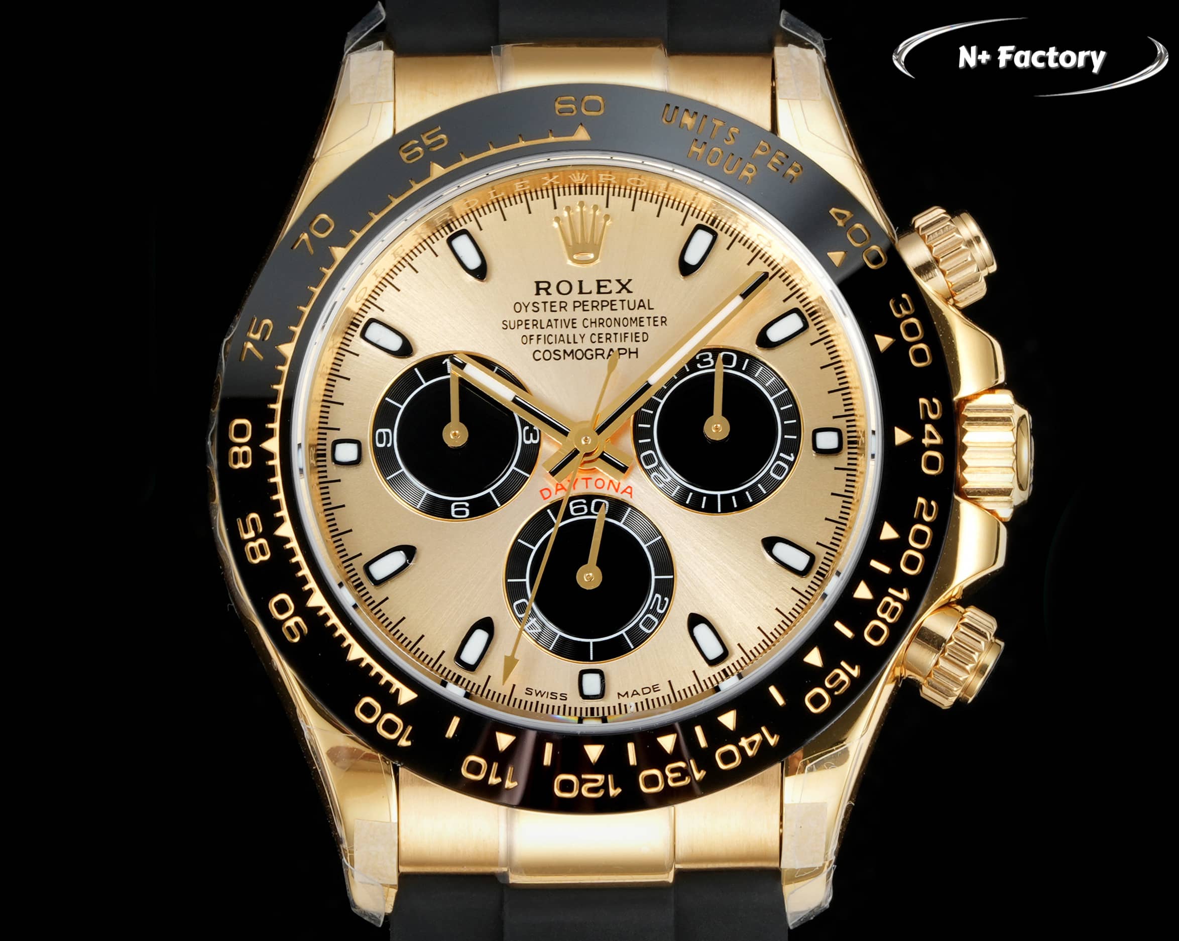Rolex Cosmograph Daytona ~40mm 18K Yellow Gold Automatic Chronograph Watch (Caliber 4130)