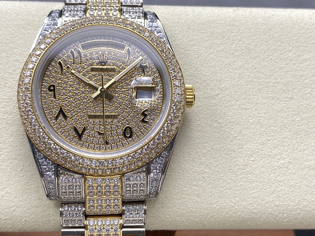 Rolex Oyster Perpetual Day - Date Automatic Diamond - Set Watch (Cal.3255, 40mm)
