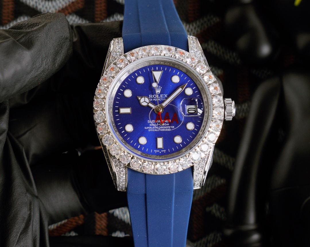 Rolex Submariner ~40mm Stainless Steel & Diamond-Set Automatic Watch (Caliber 3235)