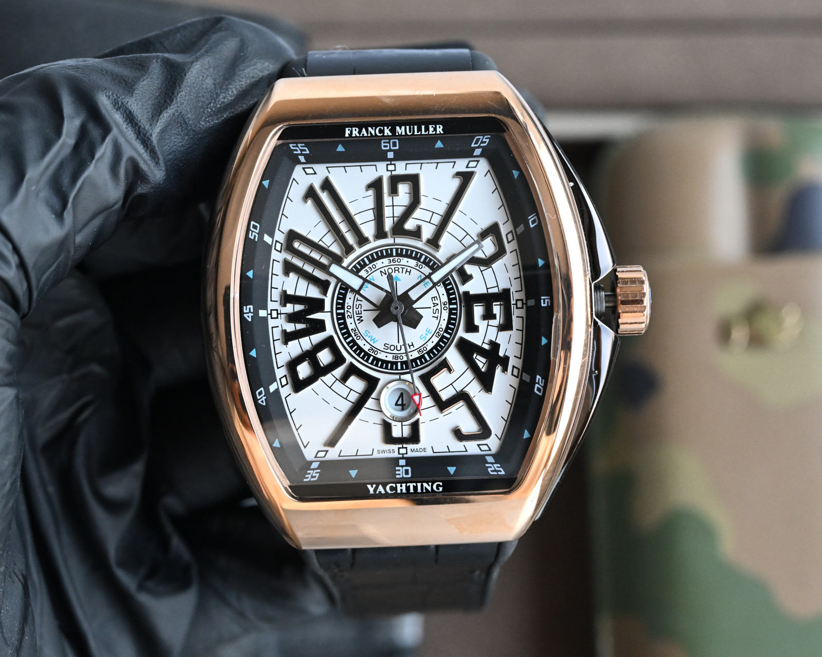 Franck Muller Vanguard Yachting ~45mm 18K Rose Gold Automatic Watch (Caliber FM 8000)
