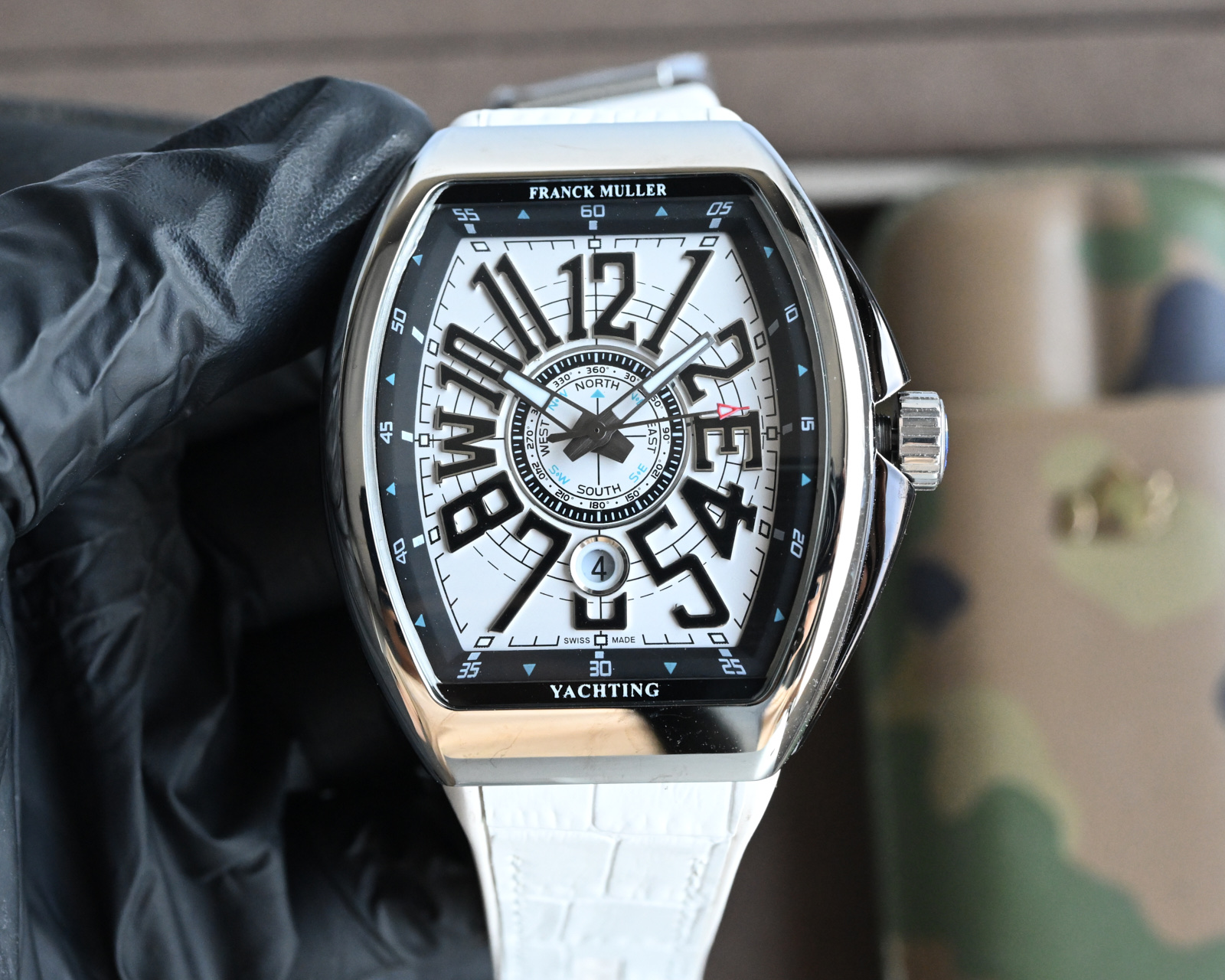 Franck Muller Vanguard Yachting ~45mm Stainless Steel Automatic Watch (Caliber FM 8000)