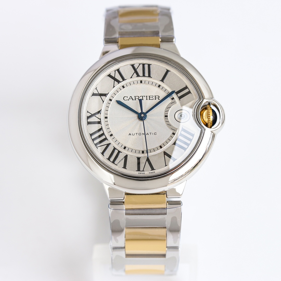 Cartier Ballon Bleu ~42mm Stainless Steel & Yellow Gold Automatic Watch (Caliber 1847 MC)