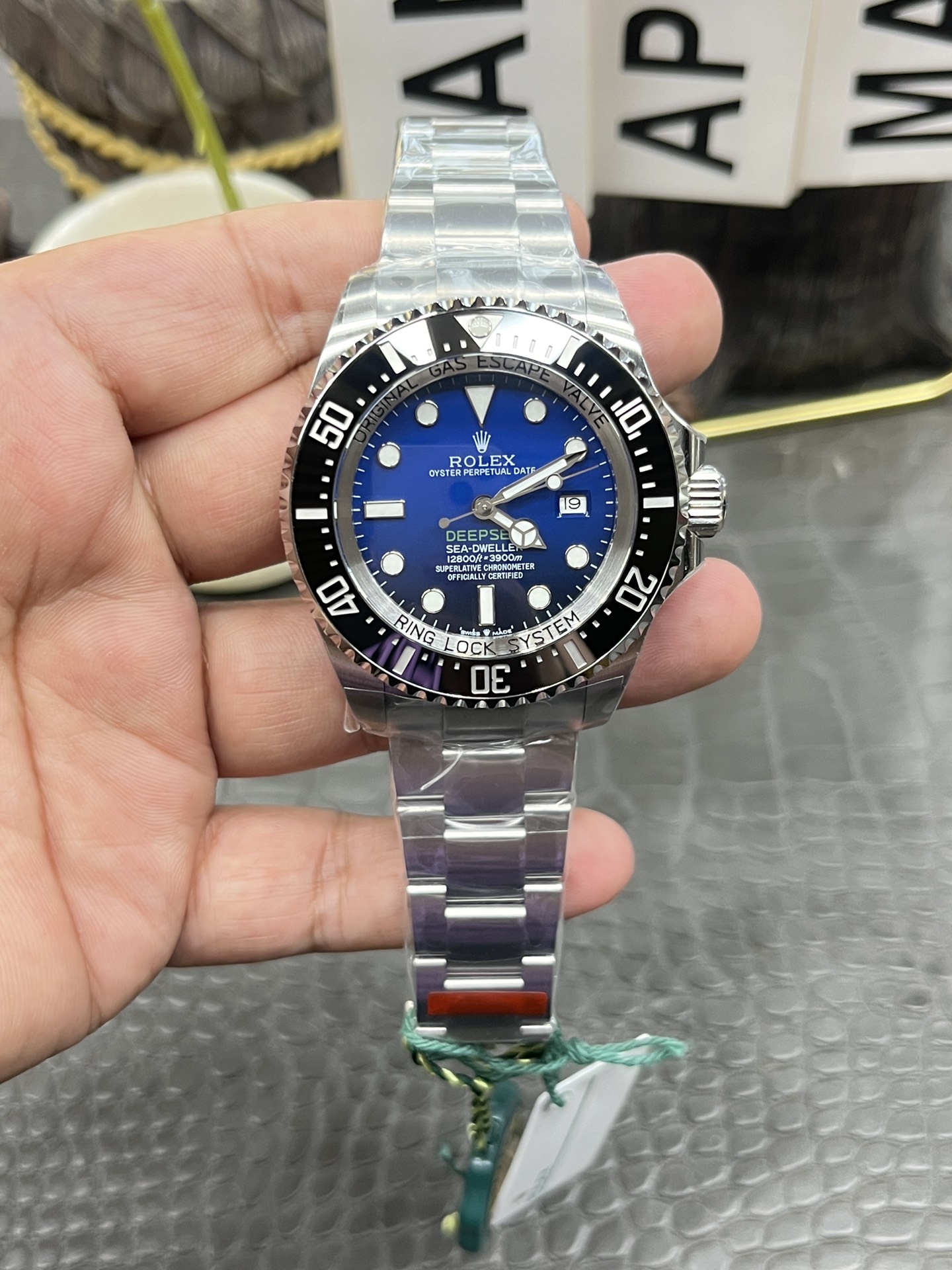 Rolex Deepsea Blue Dial Stainless Steel Watch, 44mm, Calibre 3235 Movement