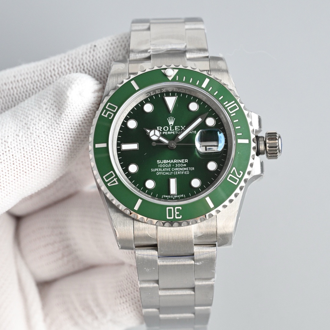 Rolex Submariner Green Bezel Watch, 40mm, Calibre 3235 Movement