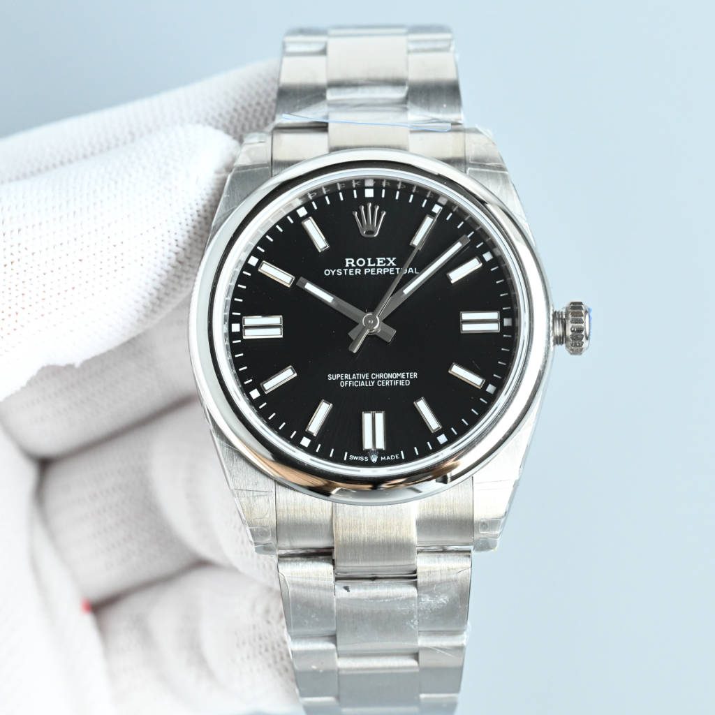 Rolex Oyster Perpetual Black Dial Watch, 41mm, Calibre 3230 Movement
