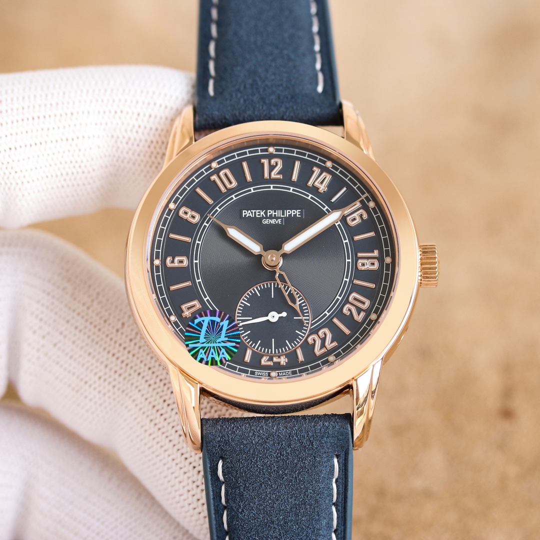Patek Philippe Calatrava Black Dial Watch, 39mm, Automatic Movement