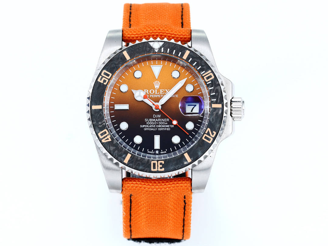 Rolex Submariner Gradient Orange - Black Dial Watch, 40mm, Automatic Movement