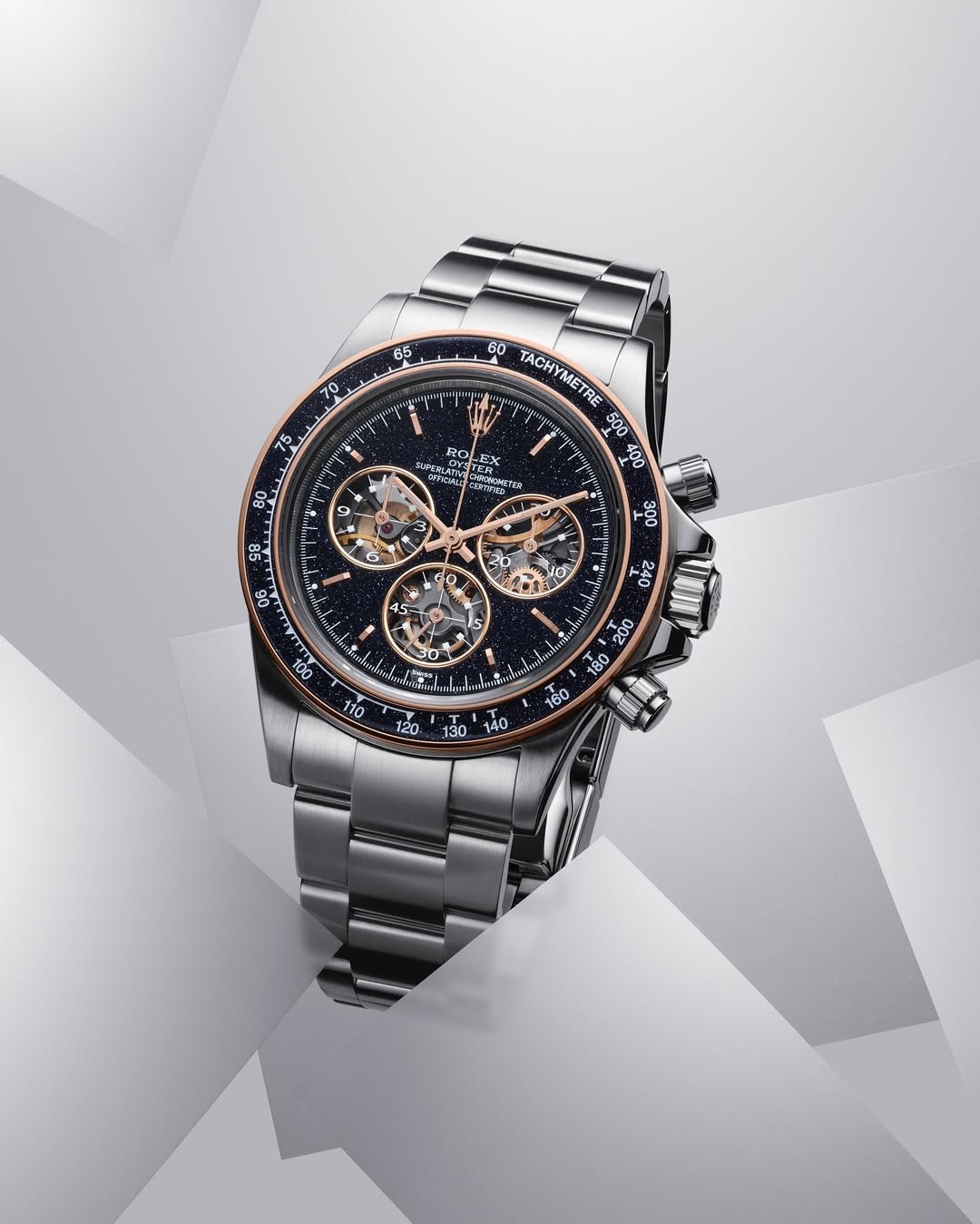 Rolex Daytona Skeleton Dial Stainless Steel Watch, 40mm, Automatic Movement