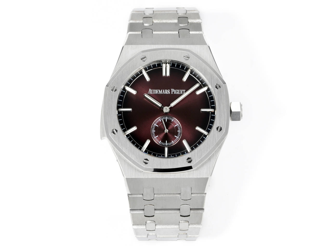 Audemars Piguet Royal Oak Burgundy Dial Stainless Steel Watch, 41mm, Automatic Movement