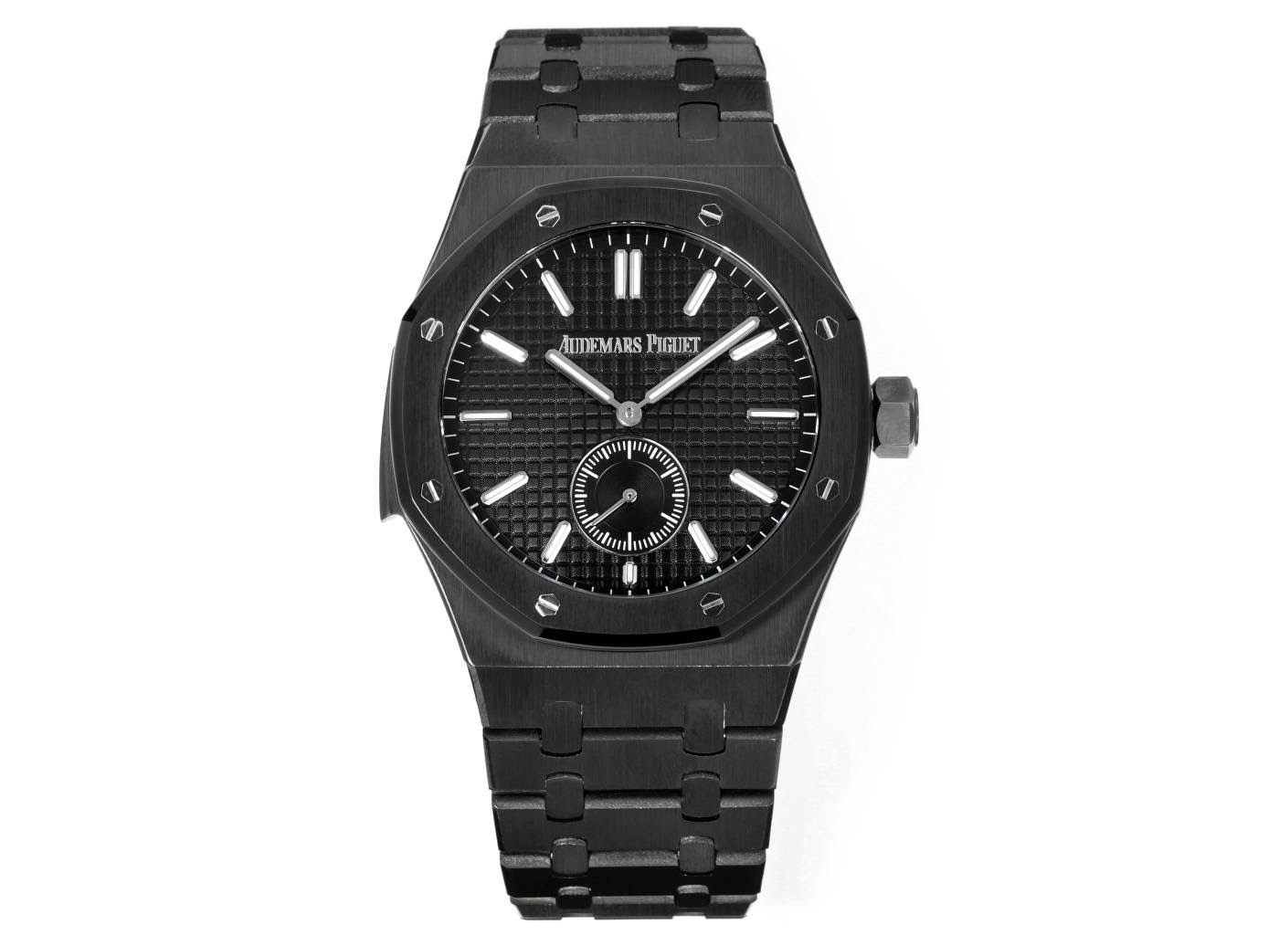 Audemars Piguet Royal Oak Black Dial Black Ceramic Watch, 41mm, Automatic Movement