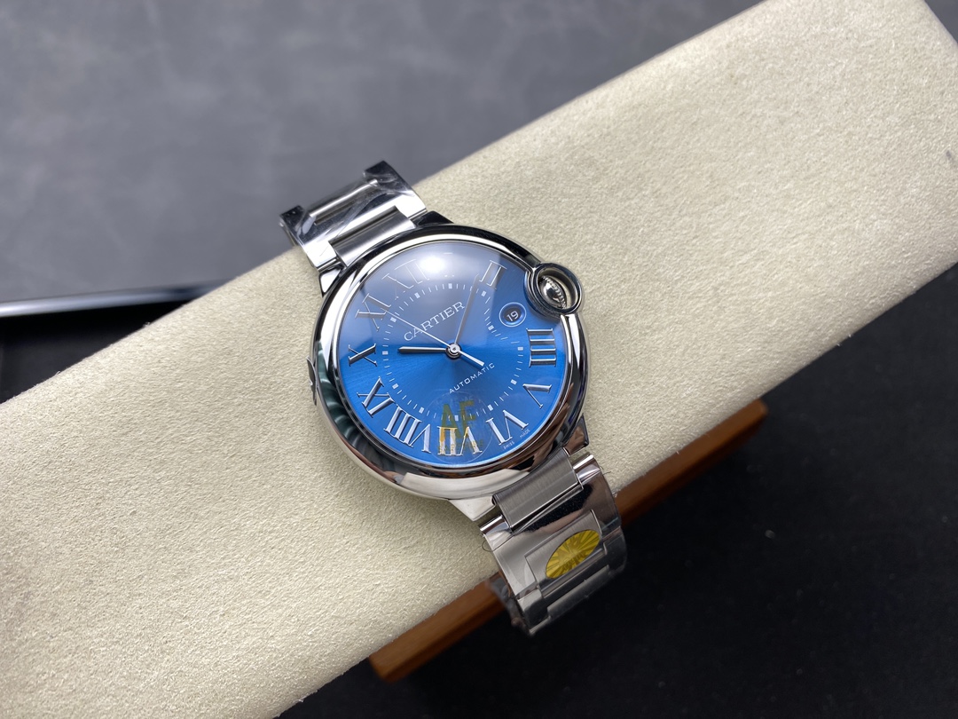 Cartier Ballon Bleu de Cartier Blue Dial Stainless Steel Watch, 42mm, Automatic Movement
