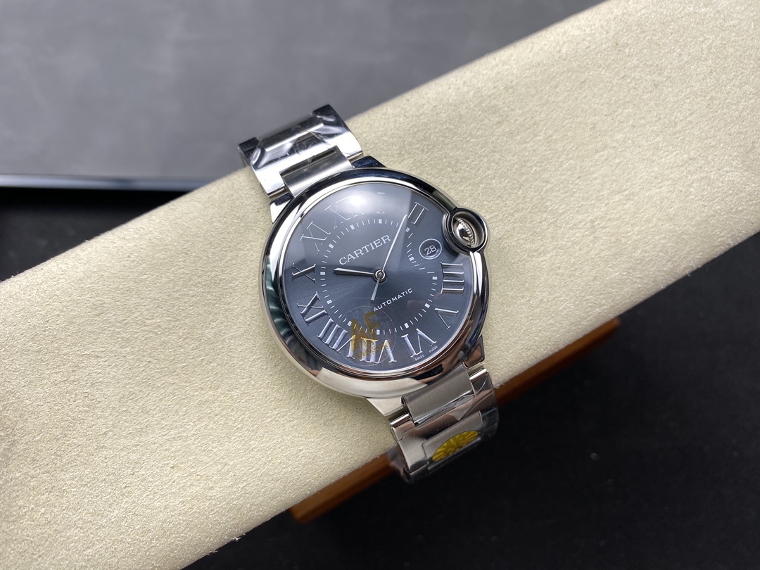 Cartier Ballon Bleu de Cartier Blue Dial Stainless Steel Watch, 42mm, Automatic Movement