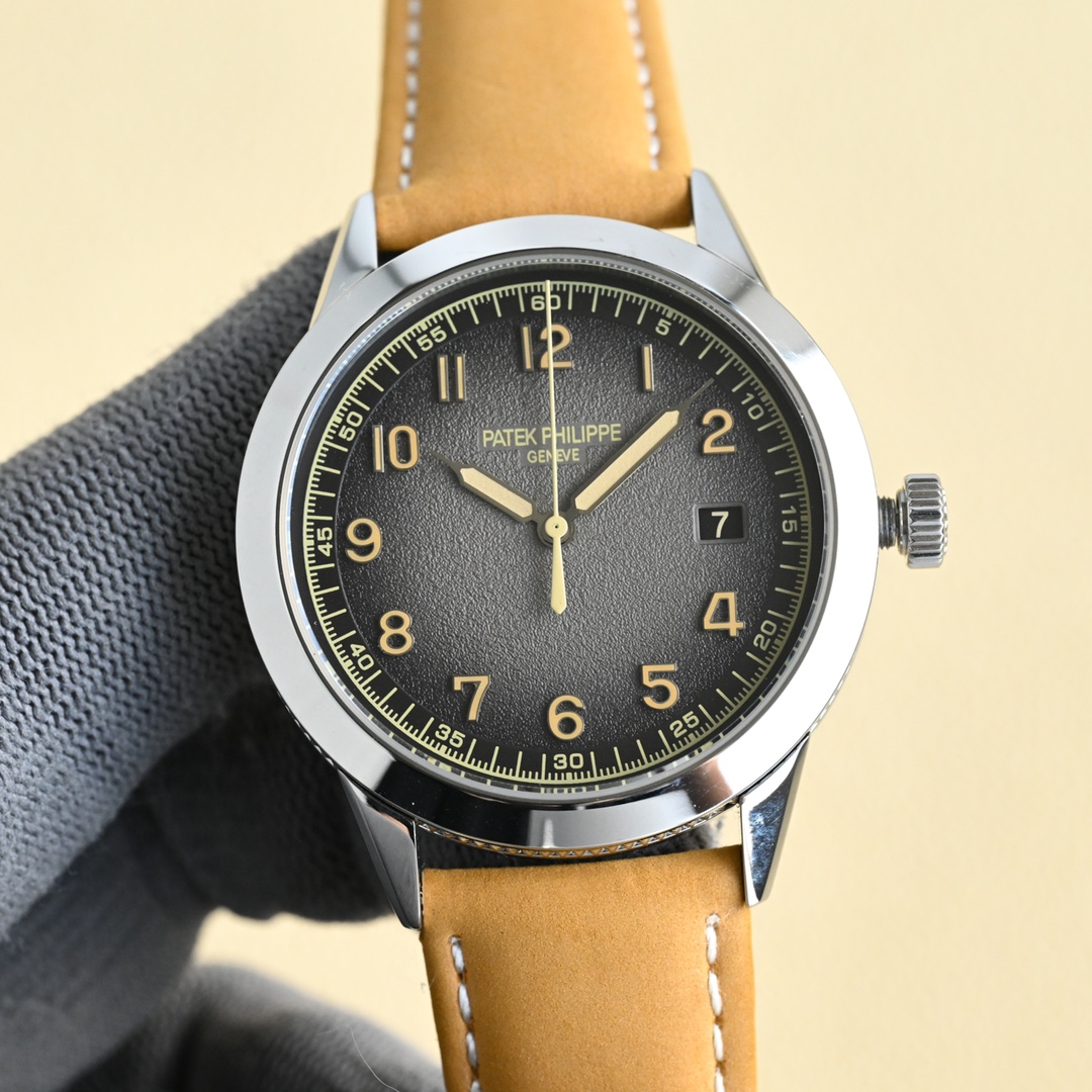 Patek Philippe Calatrava Brown Dial Stainless Steel Watch, 40mm, Automatic Movement