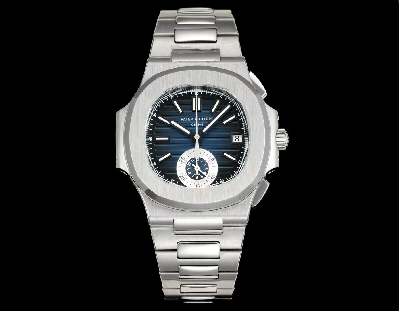 Patek Philippe Nautilus Blue Dial Stainless Steel Watch, 40mm, Automatic Movement