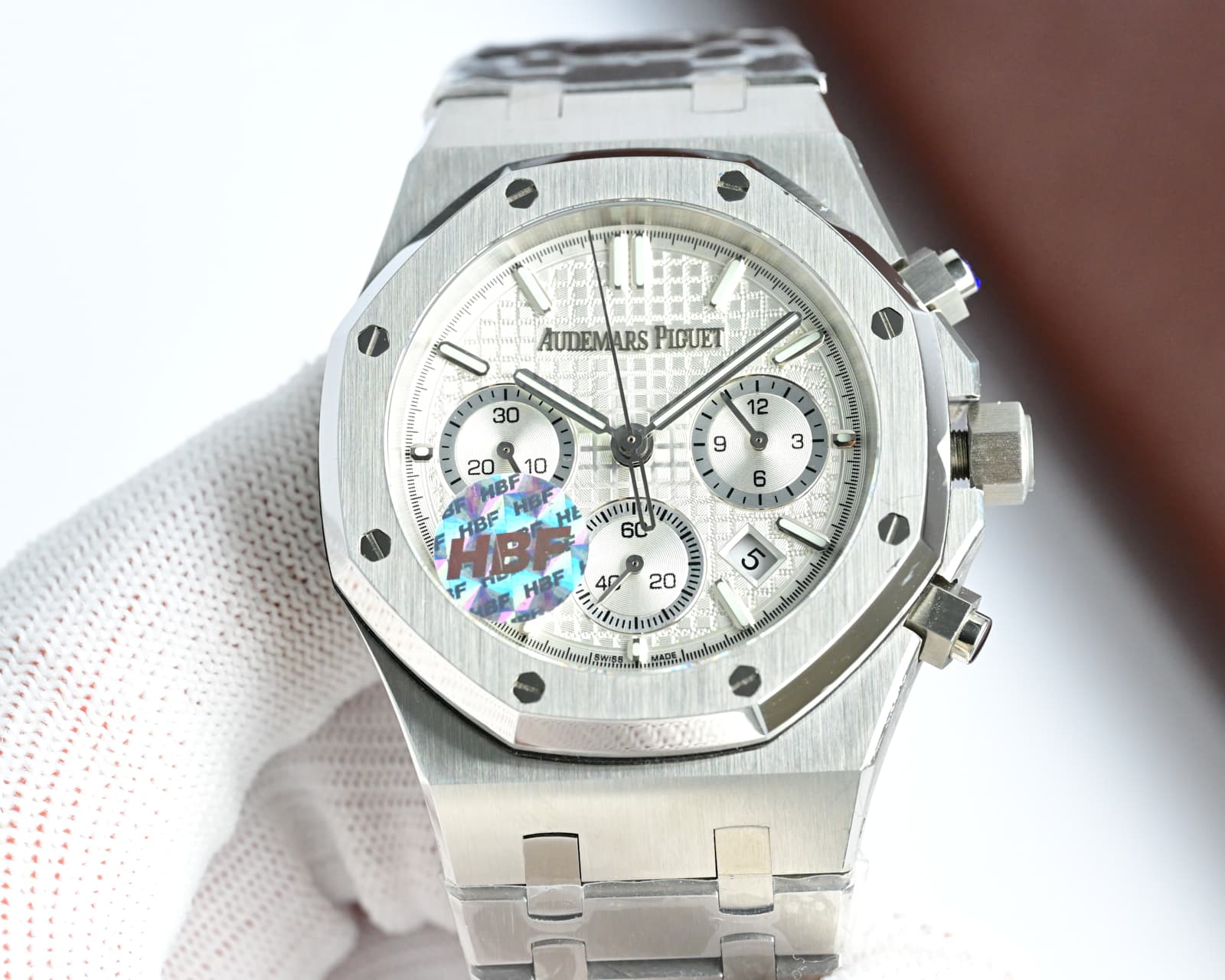 Audemars Piguet Royal Oak Chronograph Silver Dial Stainless Steel Watch, 41mm, Automatic Movement