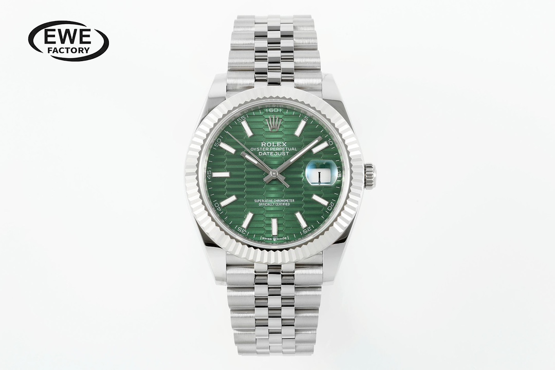 Rolex Datejust Green Dial Stainless Steel Watch, 41mm, Automatic Movement
