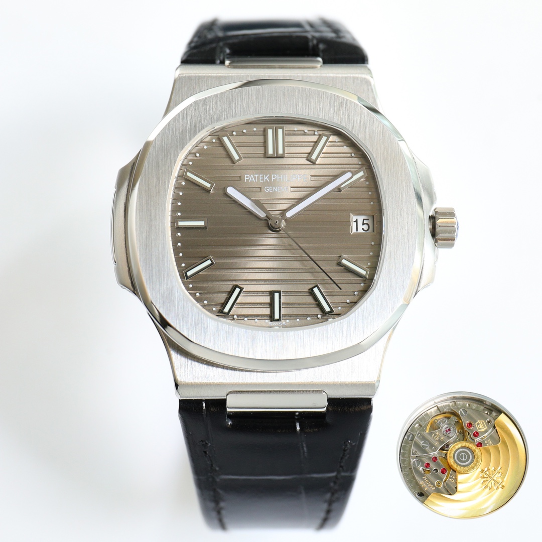 Patek Philippe Nautilus Brown Dial Stainless Steel Watch, 40mm, Automatic Movement